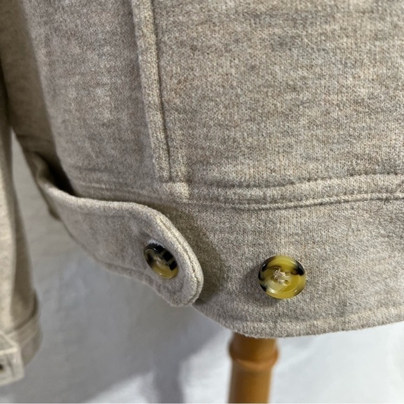 BAGATELLE Cropped Shacket Womens Brushed Sand, Size- X-Large - Picture 5 of 11